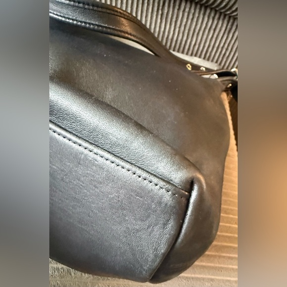 VTG Coach Legacy Charcoal Leather Shoulder Bag with Silver Hardware D1D-9058 - Picture 7 of 16